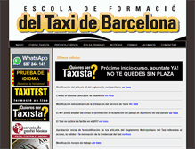 Tablet Screenshot of escolataxibarcelona.com